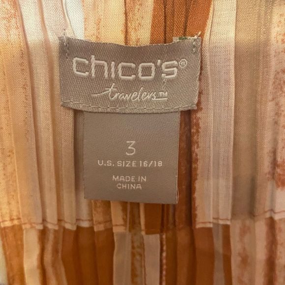 NWT Chico’s Travelers Collection Pleated Trench Jacket Duster - Picture 3 of 10